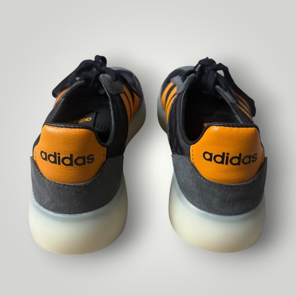 Adidas Barreda Decode Sneakers Black Gray Orange sz 8 - Picture 4 of 8